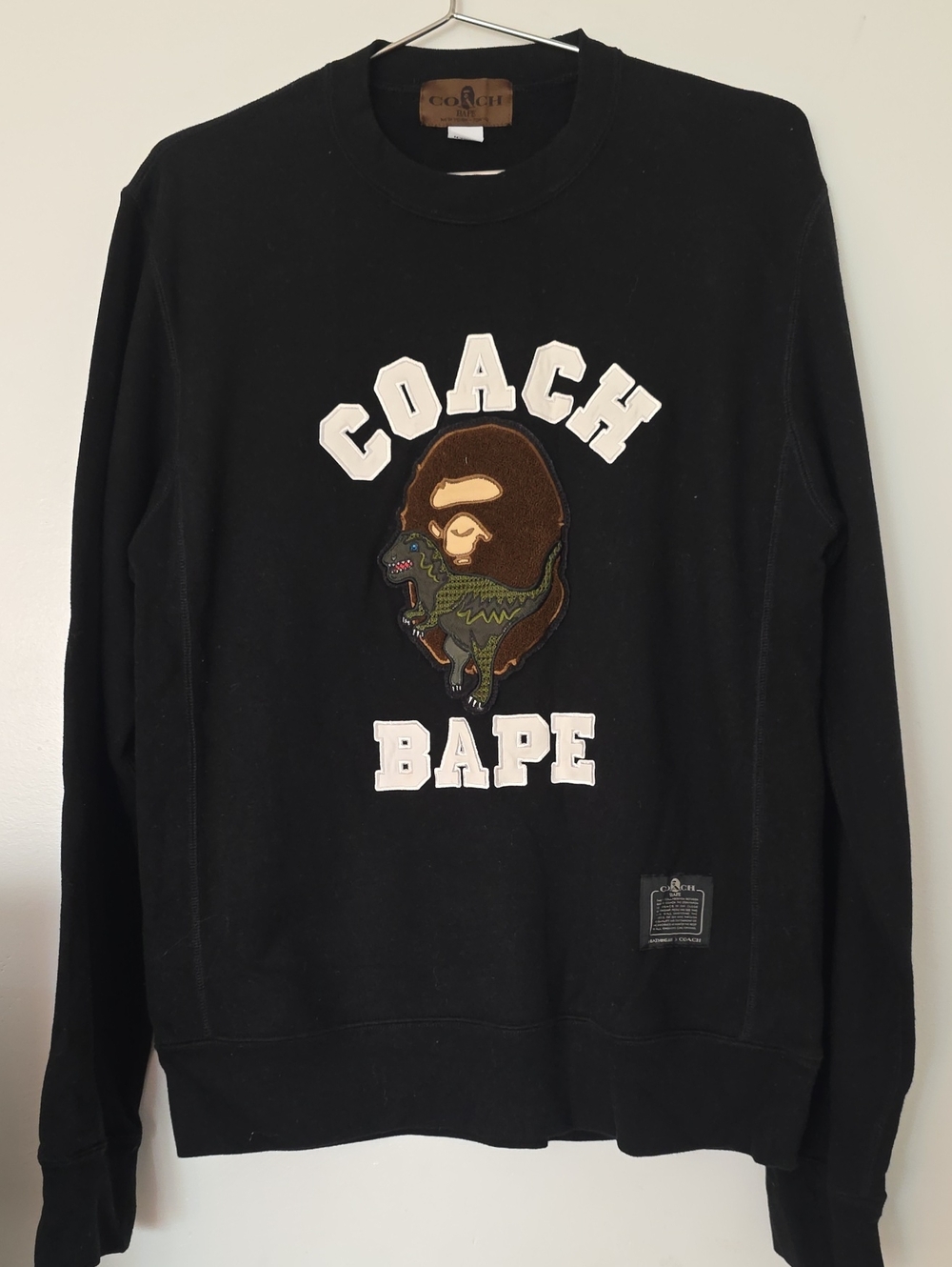 Coach x BAPE Black Graphic Crewneck Sweater